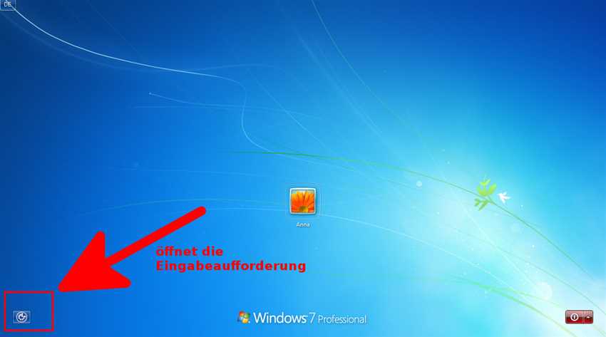 3. Das Passwort unter Verwendung einer Windows Vista Installations-CD zurücksetzen