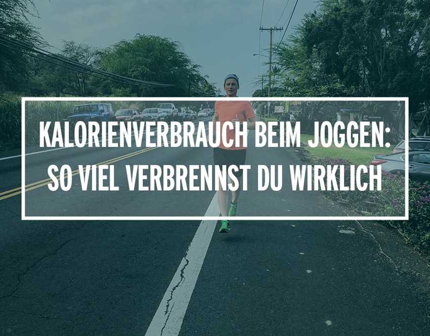 Wie viel Kalorien verbrennt man beim Joggen?